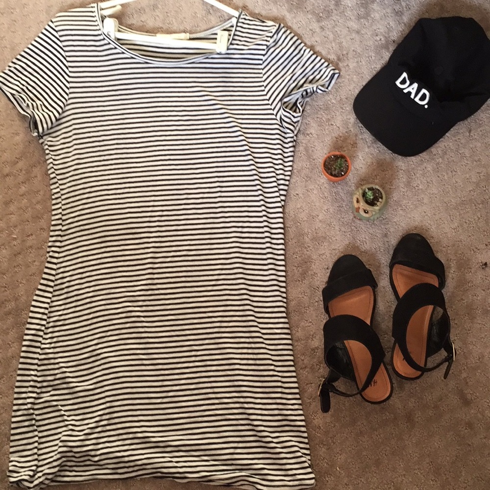Striped Body Con Dress